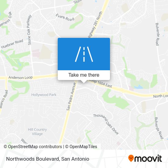 Mapa de Northwoods Boulevard