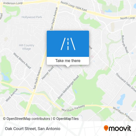 Oak Court Street map