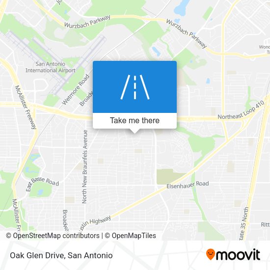 Oak Glen Drive map