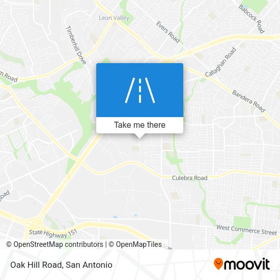 Mapa de Oak Hill Road