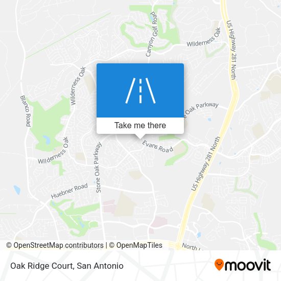 Mapa de Oak Ridge Court