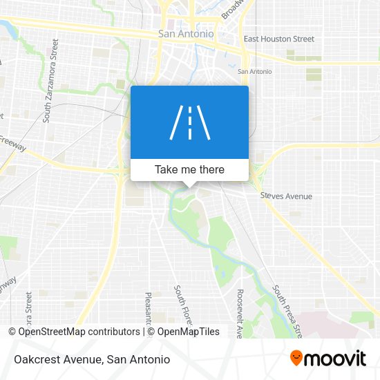 Mapa de Oakcrest Avenue
