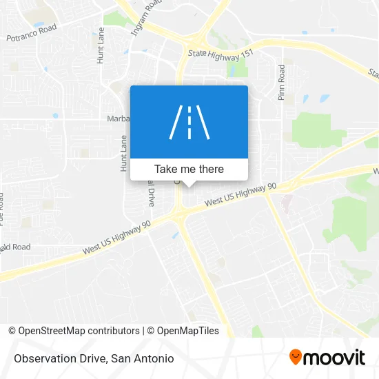 Mapa de Observation Drive