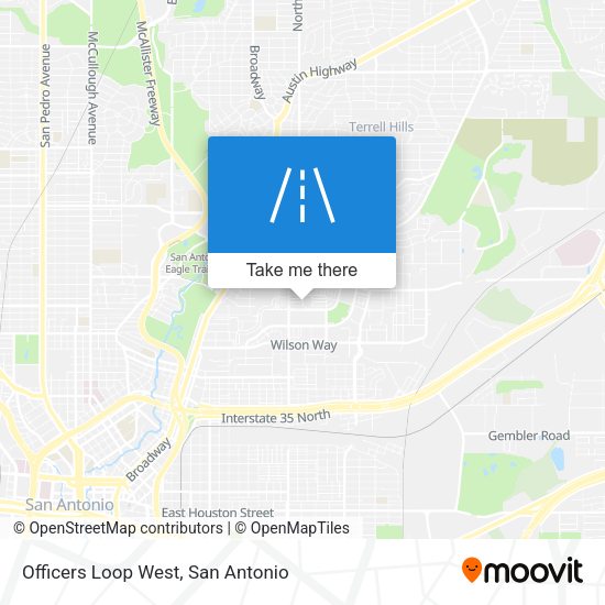 Officers Loop West map