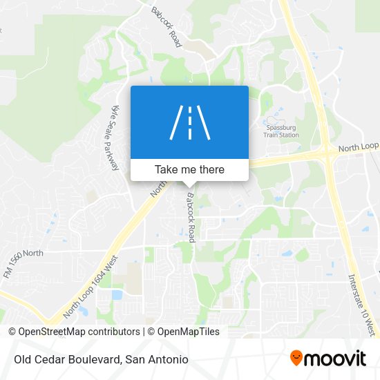 Mapa de Old Cedar Boulevard