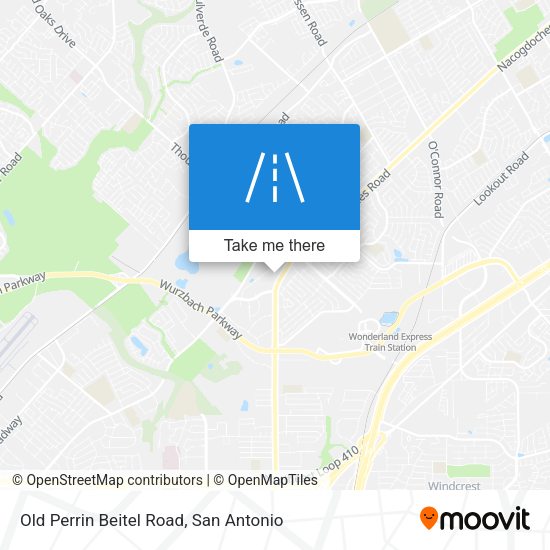 Mapa de Old Perrin Beitel Road