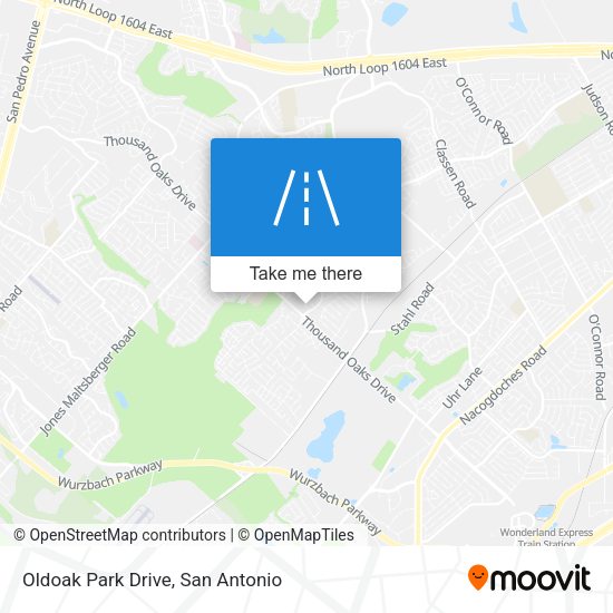 Oldoak Park Drive map