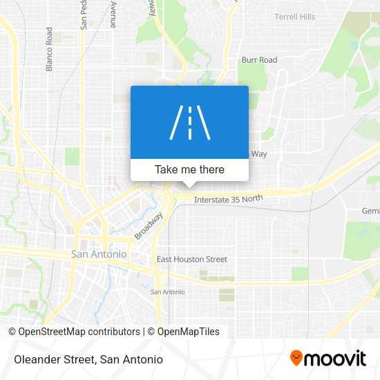 Mapa de Oleander Street
