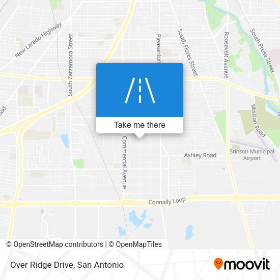 Over Ridge Drive map