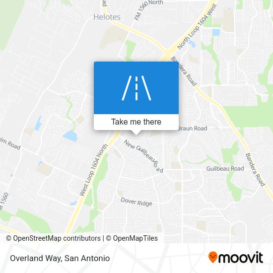 Mapa de Overland Way
