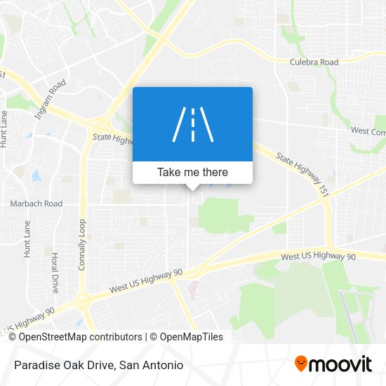 Paradise Oak Drive map