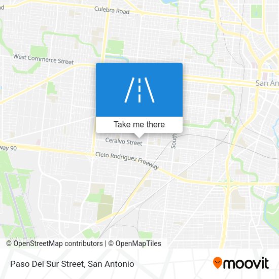 Paso Del Sur Street map
