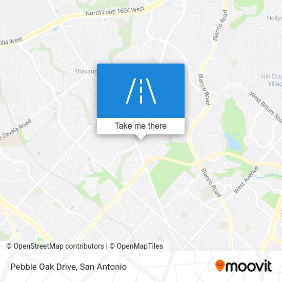 Pebble Oak Drive map