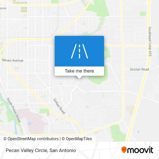 Pecan Valley Circle map