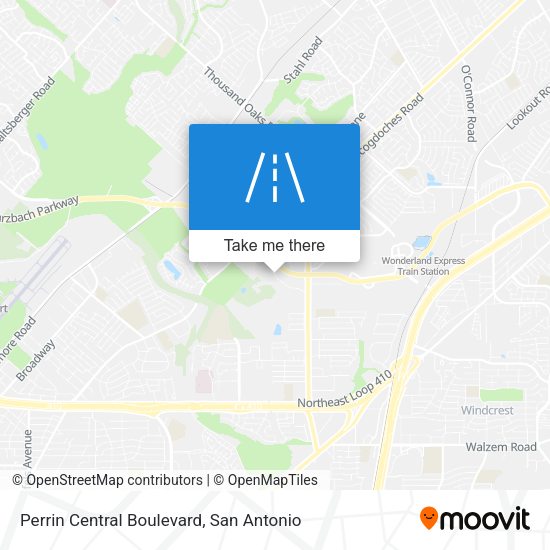 Perrin Central Boulevard map