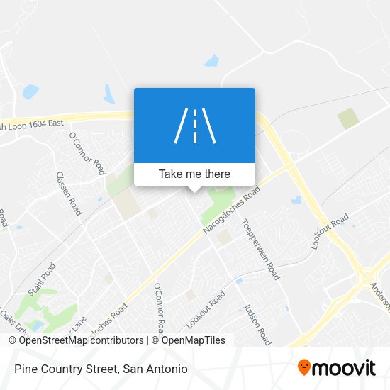 Pine Country Street map