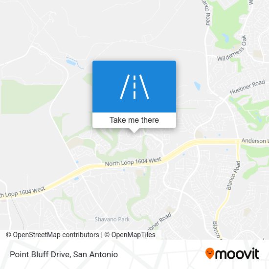 Mapa de Point Bluff Drive