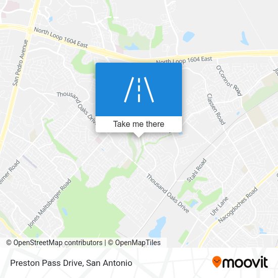 Preston Pass Drive map