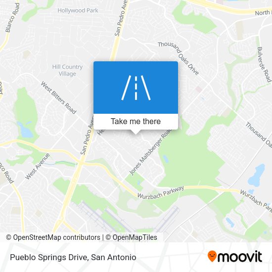 Pueblo Springs Drive map