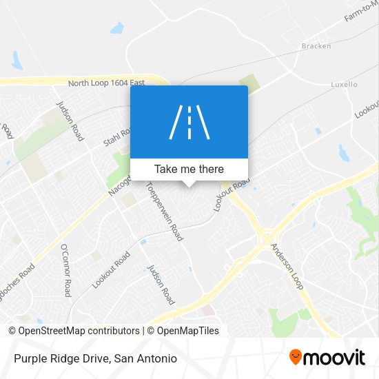 Mapa de Purple Ridge Drive