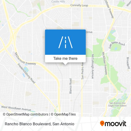 Rancho Blanco Boulevard map