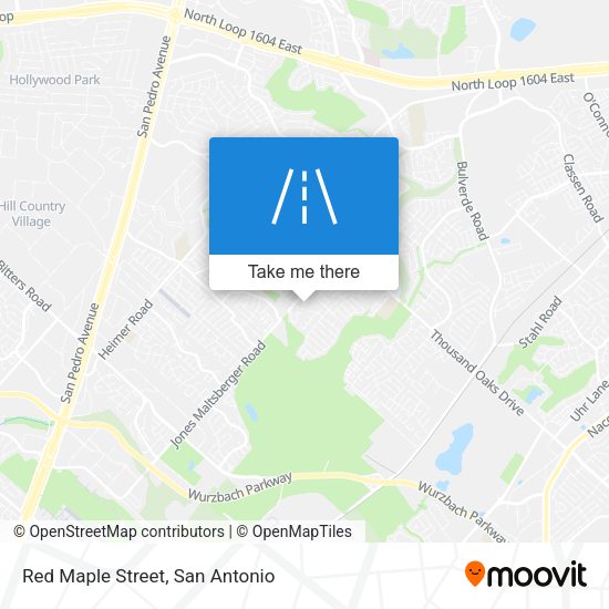 Red Maple Street map