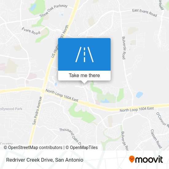 Redriver Creek Drive map