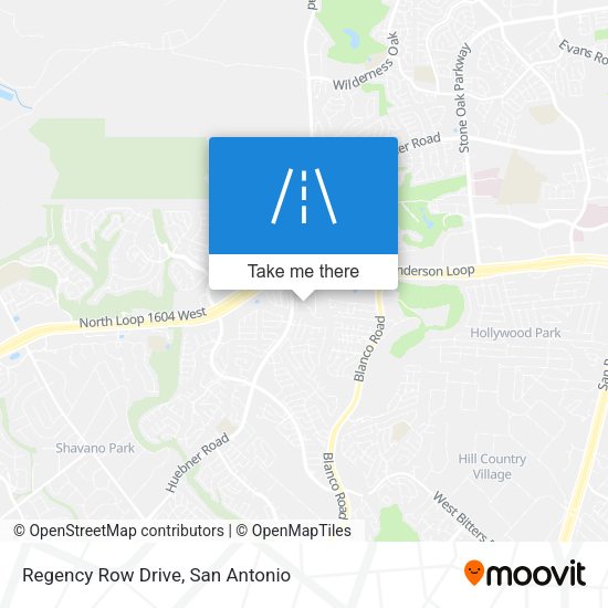 Regency Row Drive map