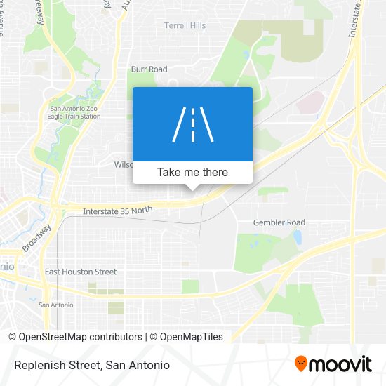 Replenish Street map