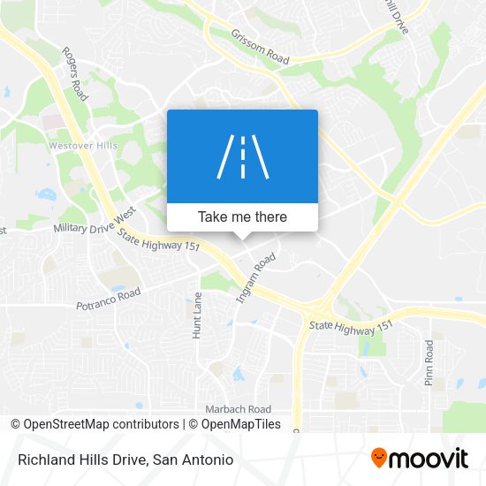 Mapa de Richland Hills Drive
