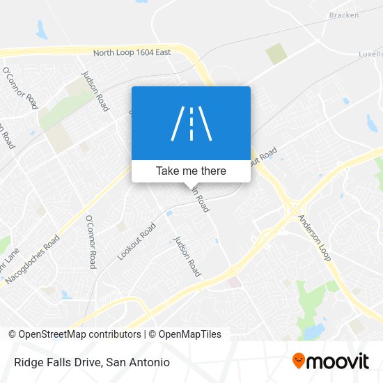 Ridge Falls Drive map