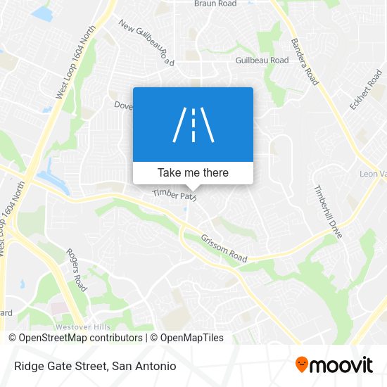 Ridge Gate Street map