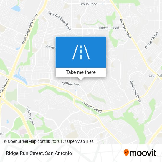Ridge Run Street map