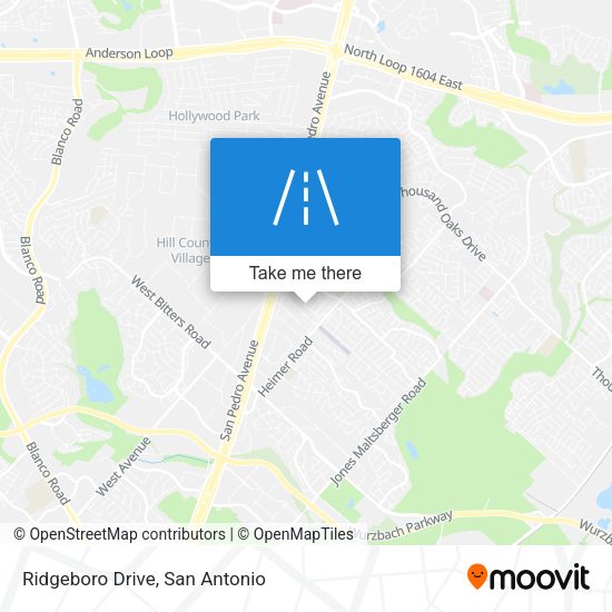 Mapa de Ridgeboro Drive