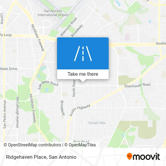 Ridgehaven Place map