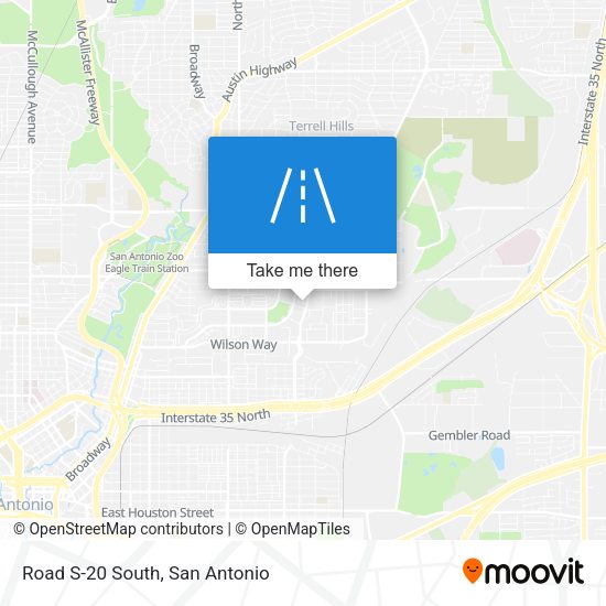 Road S-20 South map