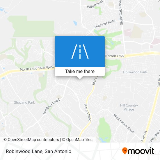 Robinwood Lane map