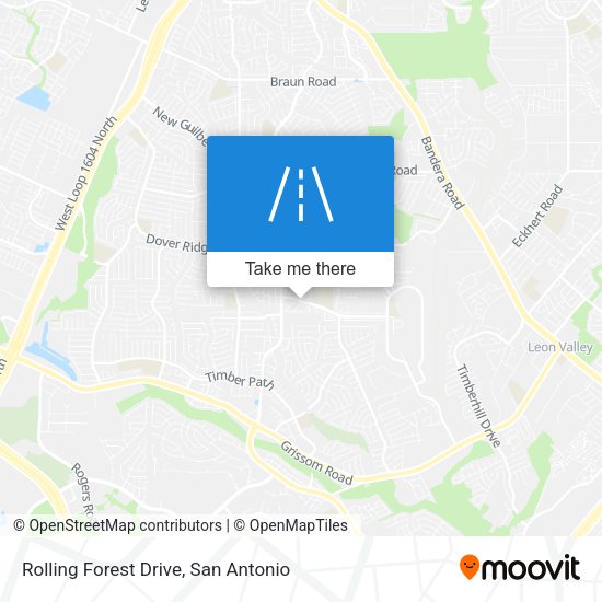 Rolling Forest Drive map