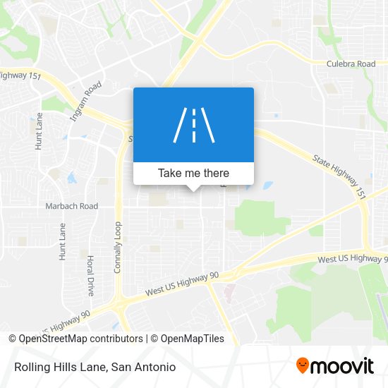 Rolling Hills Lane map
