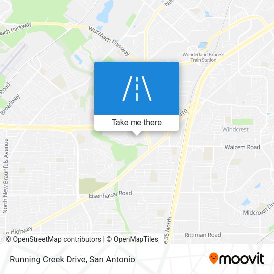 Running Creek Drive map