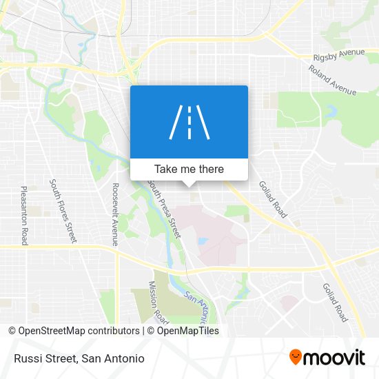 Mapa de Russi Street