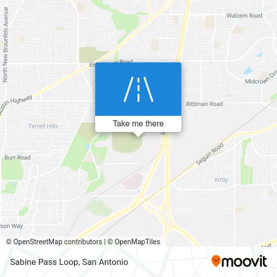 Sabine Pass Loop map