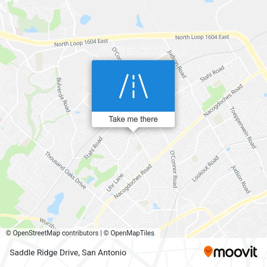 Mapa de Saddle Ridge Drive