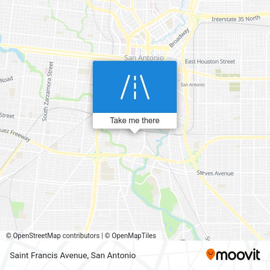 Saint Francis Avenue map