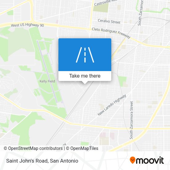 Saint John's Road map