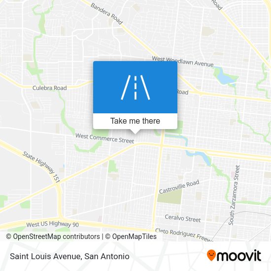 Mapa de Saint Louis Avenue