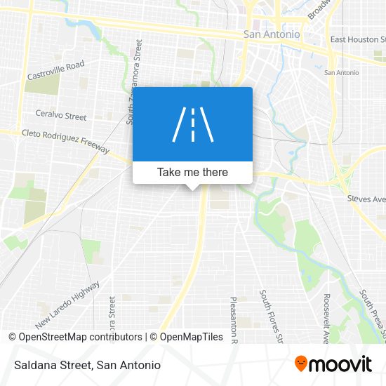 Mapa de Saldana Street