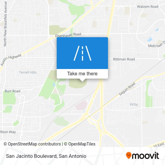 San Jacinto Boulevard map