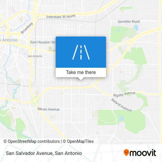 San Salvador Avenue map