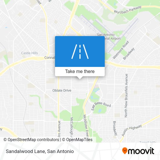 Sandalwood Lane map